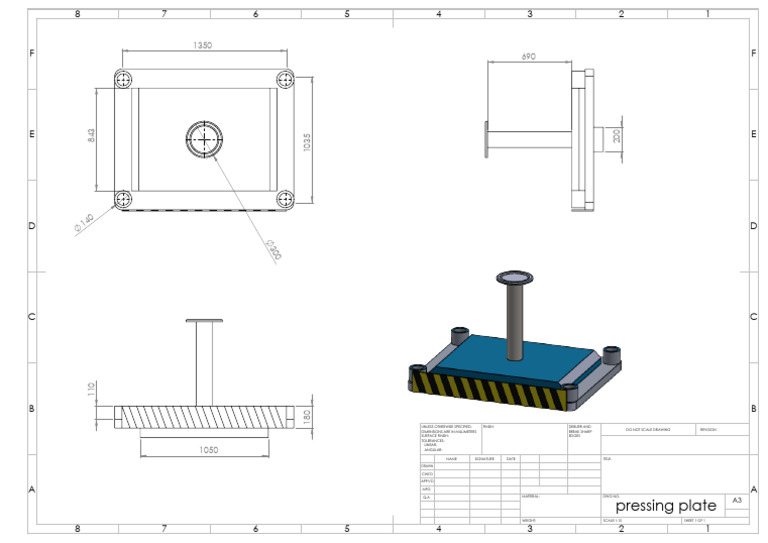 Pressing Plate Specifications Document | PDF