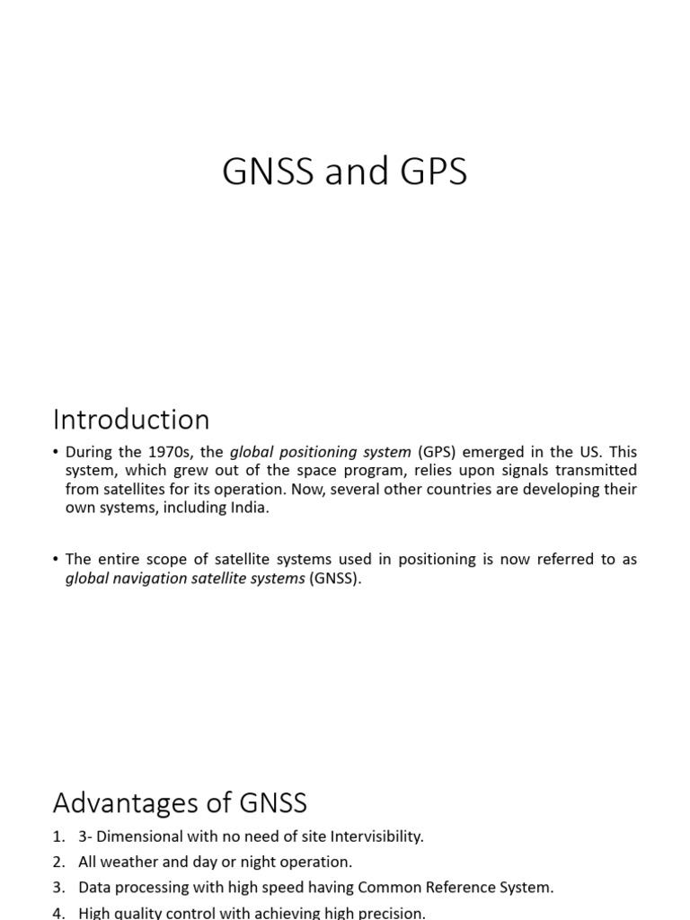 Understanding GNSS and GPS Systems | PDF | Global Positioning System ...