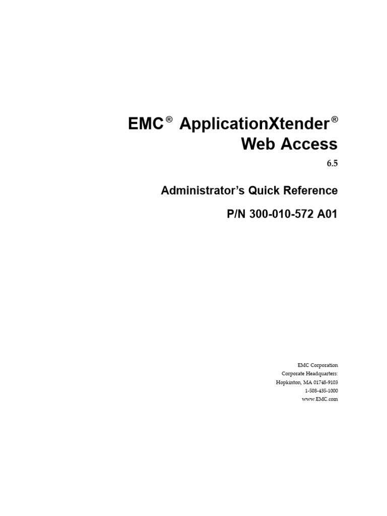 AppXtenderWebAdminQR 6 5 | PDF | World Wide Web | Internet & Web