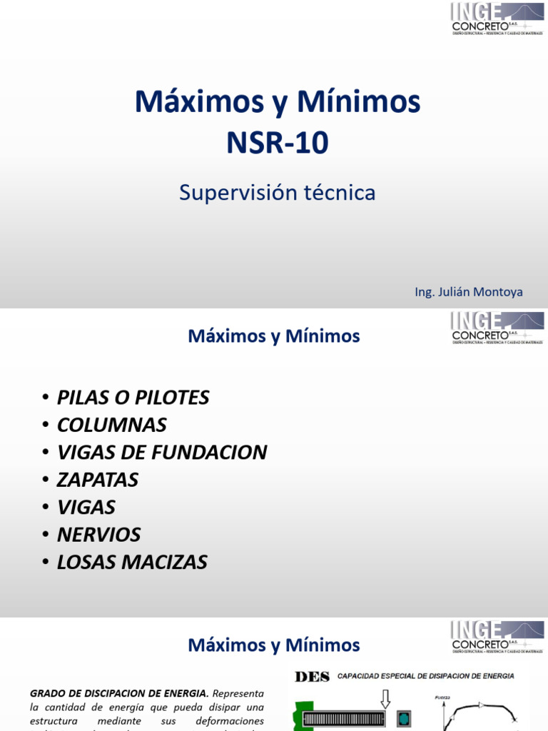 Requisitos NSR-10 para Pilas y Columnas | PDF | Fundación profunda ...