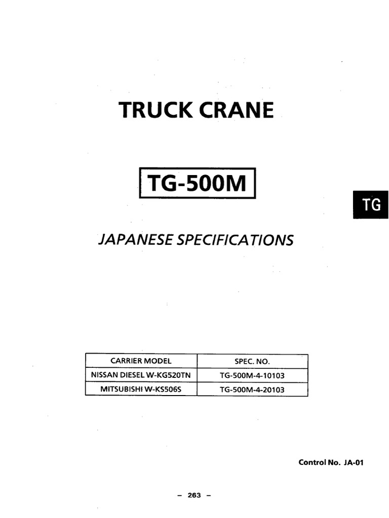 TG 500M 4 10103 - Spec | PDF