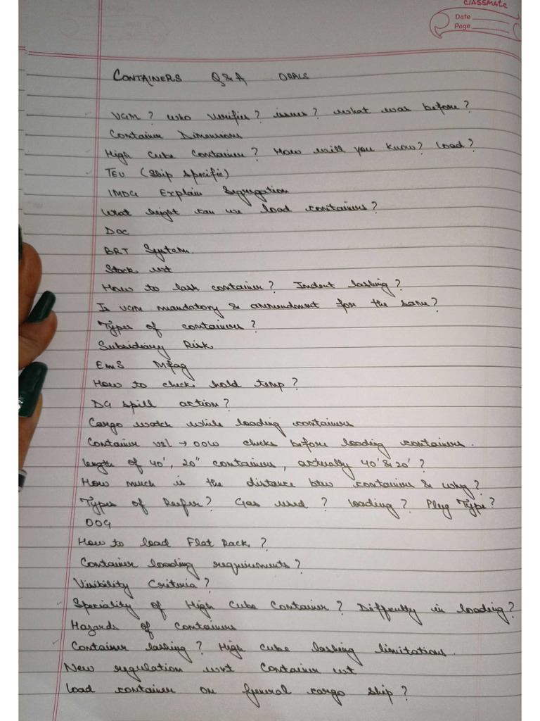 Container Notes Simran Pdf