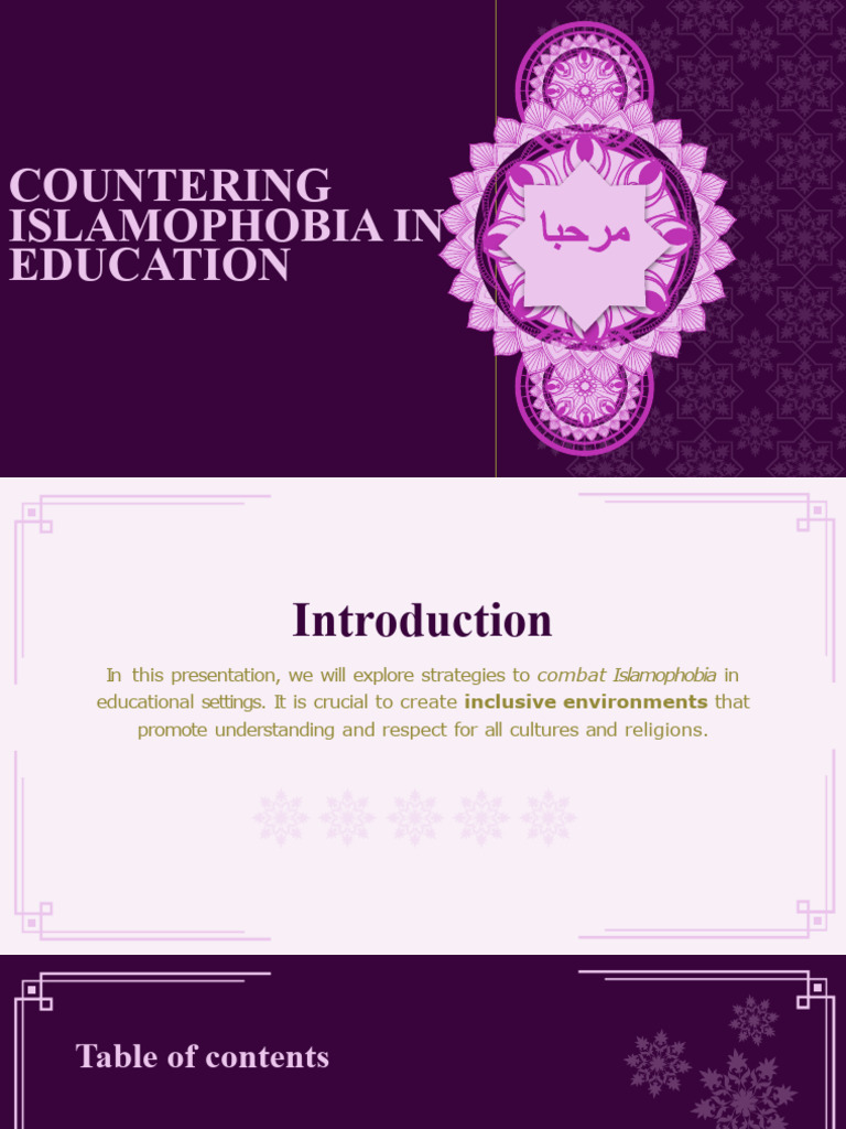 Strategies to Combat Islamophobia in Education | PDF | Islamophobia ...