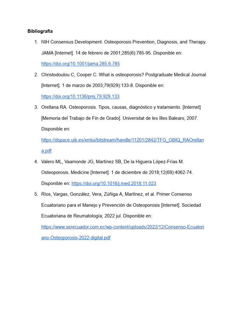 Guía Completa sobre Osteoporosis | PDF