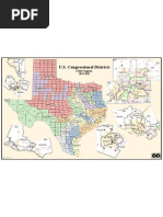 Texas Railroad Commission District Map | PDF | Texas