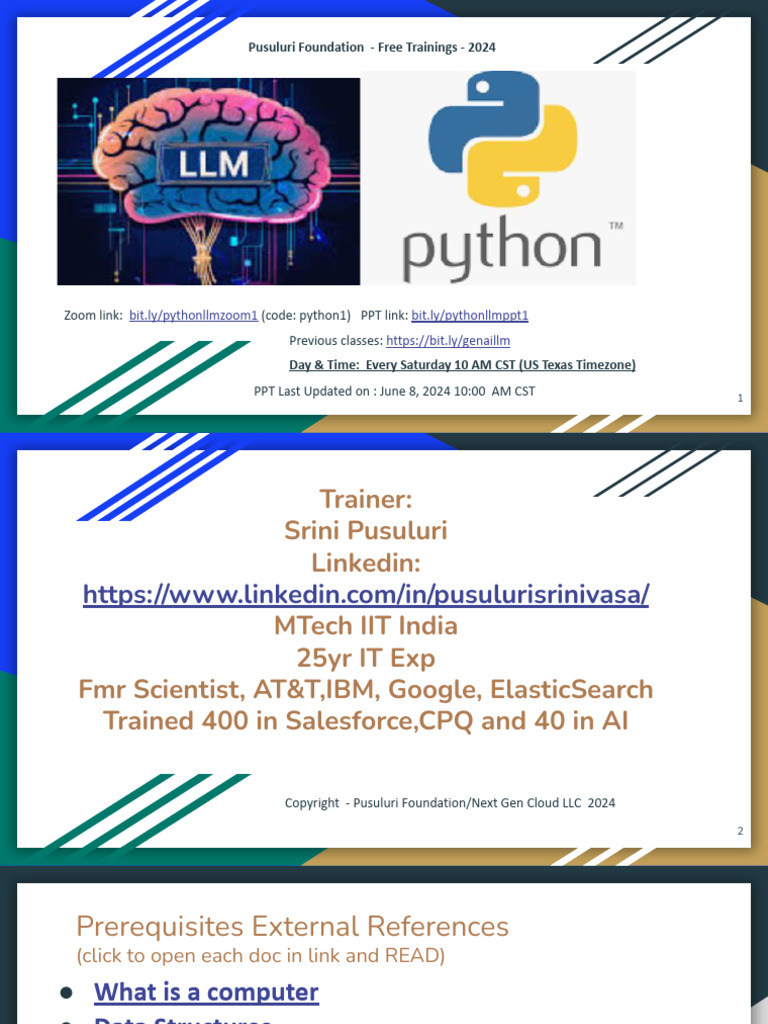 Python AI ML LLM TrainingJun142024 | Download Free PDF | Machine ...