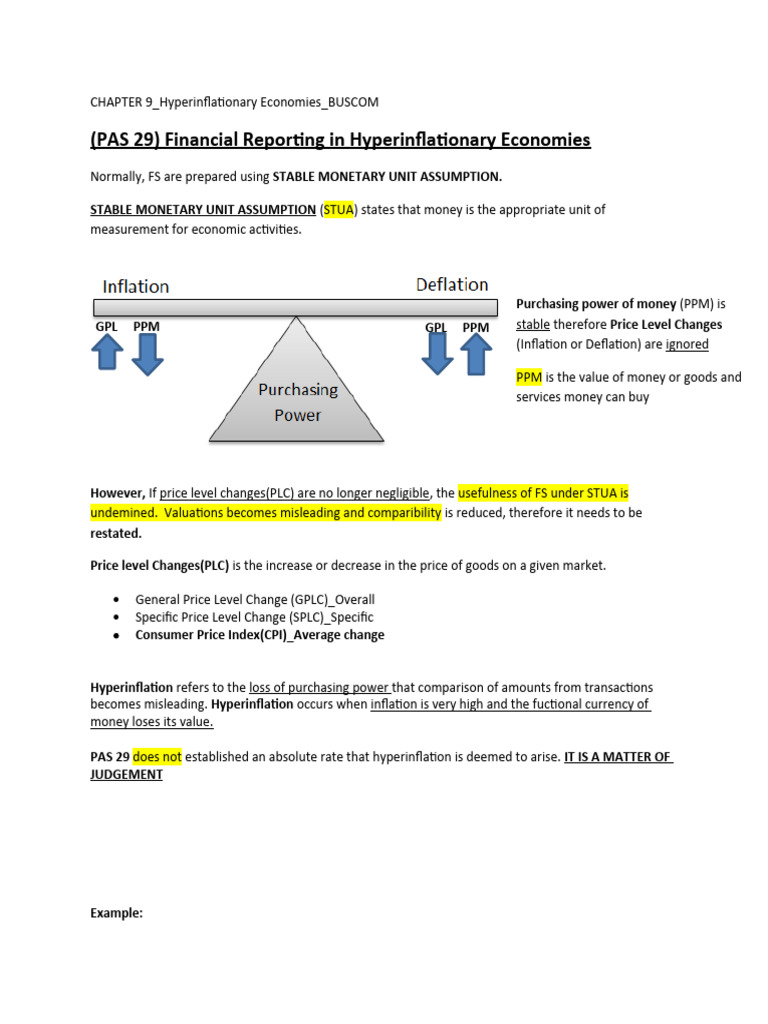Restating Financials in Hyperinflation | PDF | Historical Cost | Inflation