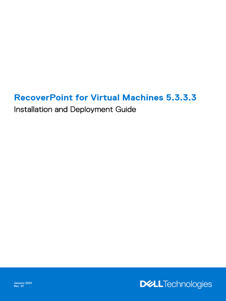RecoverPoint for VMs Installation Guide | PDF | Computer Network ...