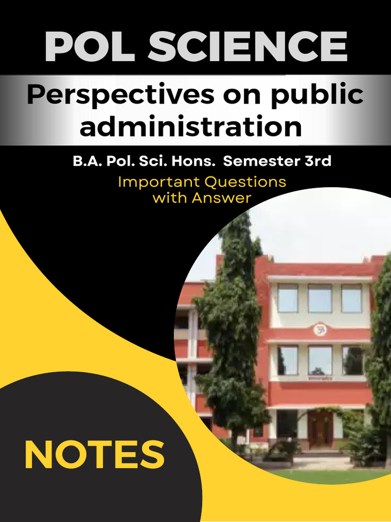 Perspectives On Public Administration Eng | PDF | Governance | Good ...