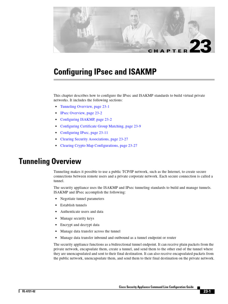 Configuring IPsec and ISAKMP Protocols | PDF | Port (Computer ...