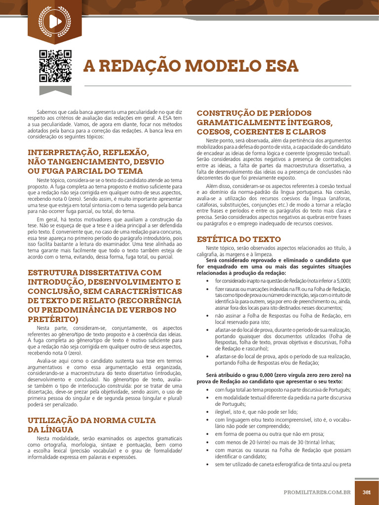 A Redação Modelo Esa | PDF | Comunicação humana | Linguística