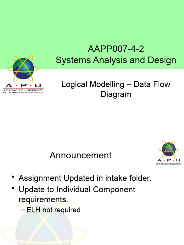 Data Flow Diagrams in Systems Design | PDF | Computing | Systems ...