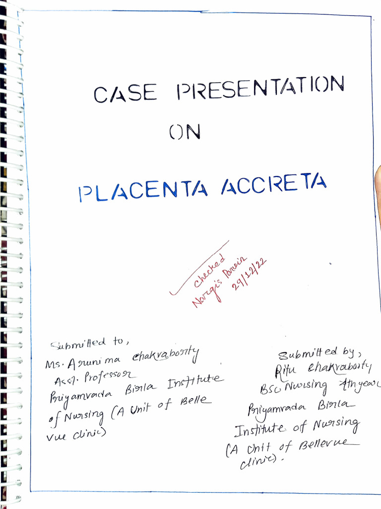 Case Presentation Obg PDF