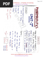 Unit 1 Pharmaceutics (Imperfect Pharmacy) | PDF