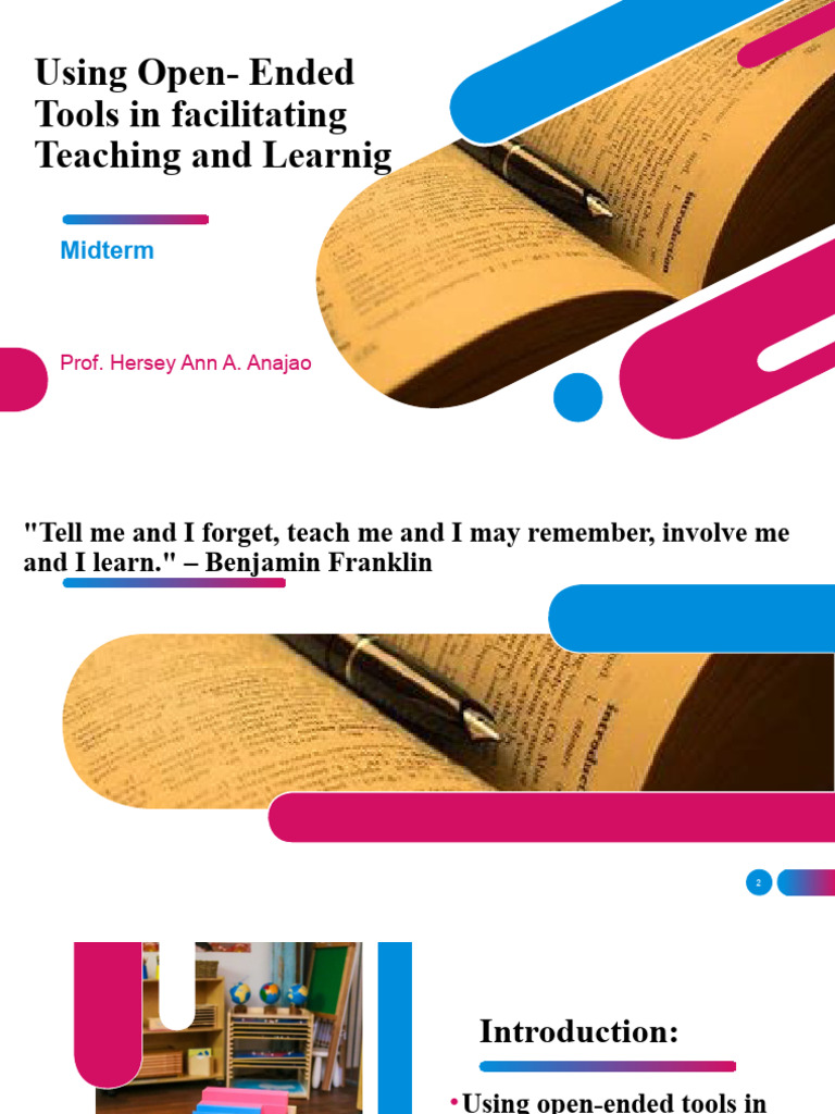 Using Open - Ended Tools in Facilitating Teaching and | PDF | Learning ...