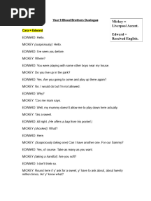 Blood Brothers Script