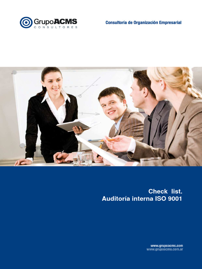 Checklist Auditoría Interna ISO 9001 | PDF | Calidad (comercial ...