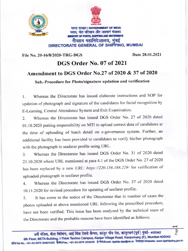 DGS Photo/Signature Update Procedure | PDF | Window (Computing) | World ...