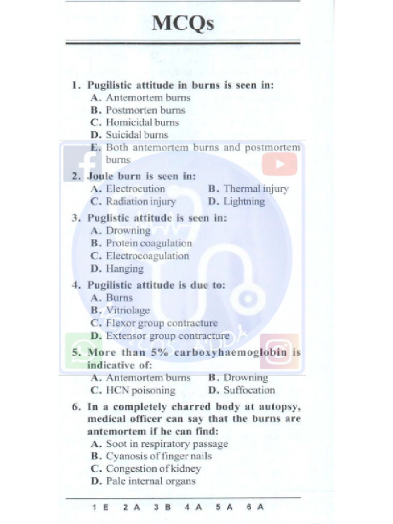 Forensics Mcqs 2nd Mod PDF
