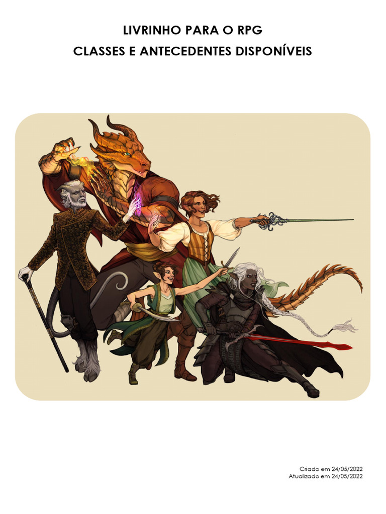 Livro de Regras RPG Classes | PDF | Franco atirador | Arco e flecha