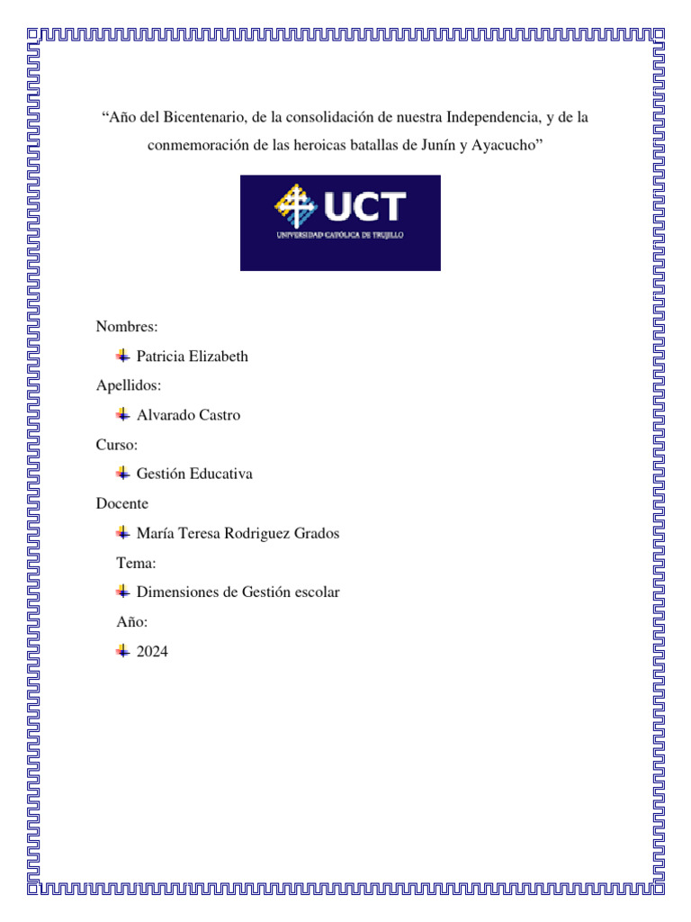 Dimensiones de la Gestión Escolar 2024 | PDF | Maestros | Aprendizaje