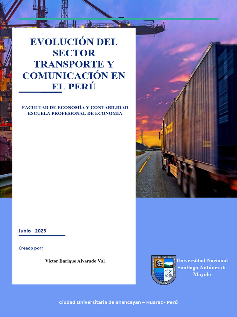 Evolución del Transporte en Perú | PDF | Infraestructura | Logística