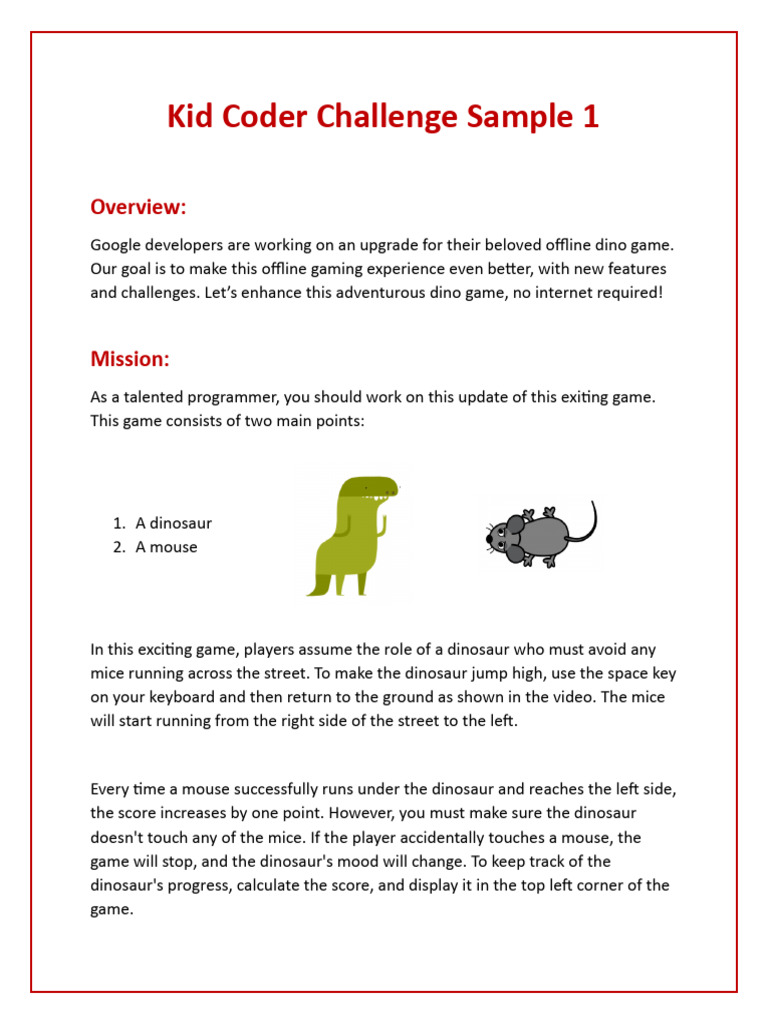 Samples - Kid Coder | PDF