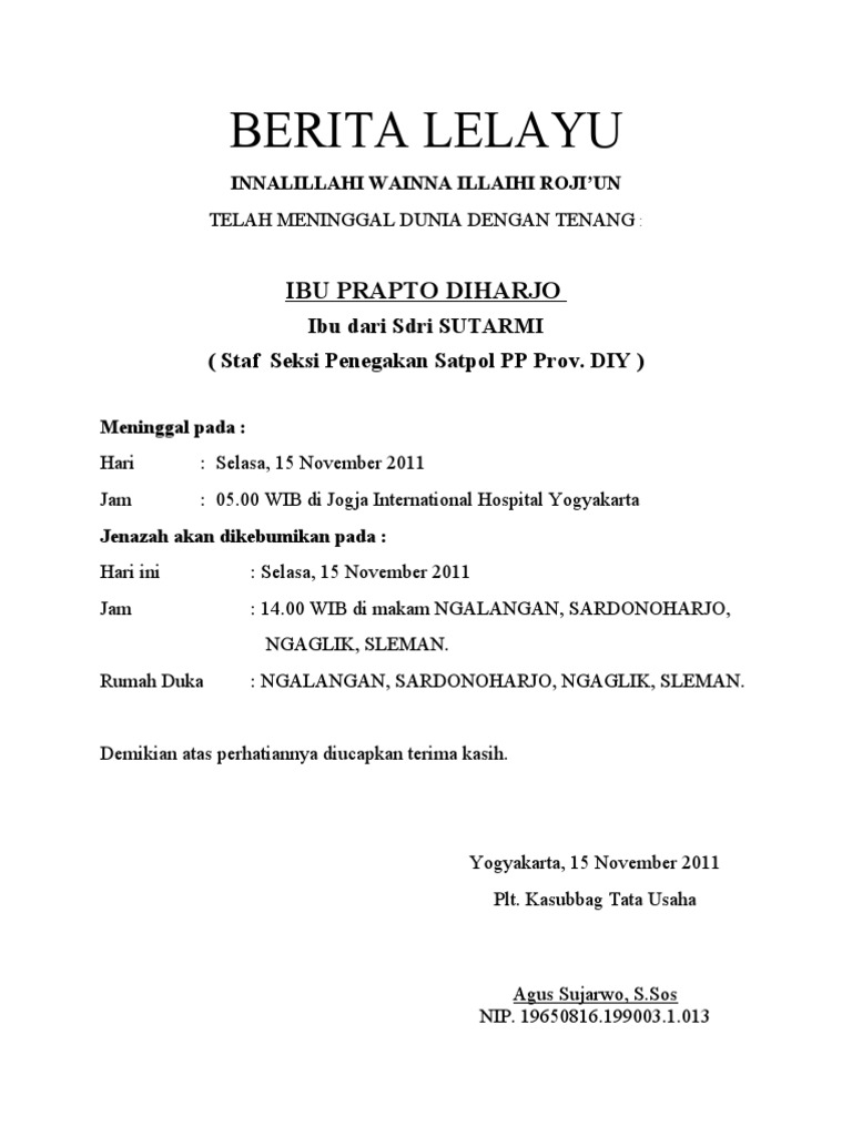 Berita Lelayu