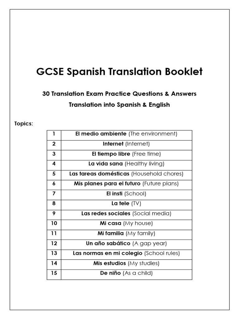 Translation booklet | PDF
