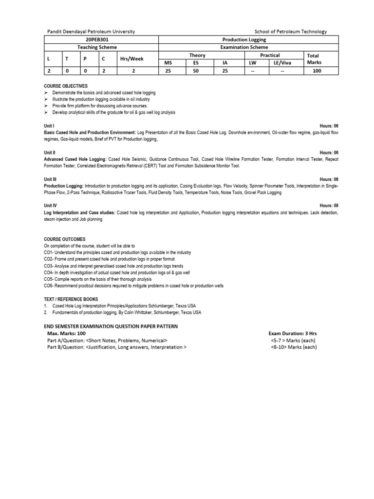 Production Logging Pdf Applied And Interdisciplinary Physics
