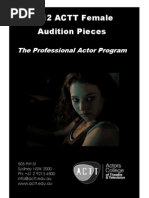 Download 2012 ACTT Female Audition Pieces by acttactorscollege SN74231870 doc pdf