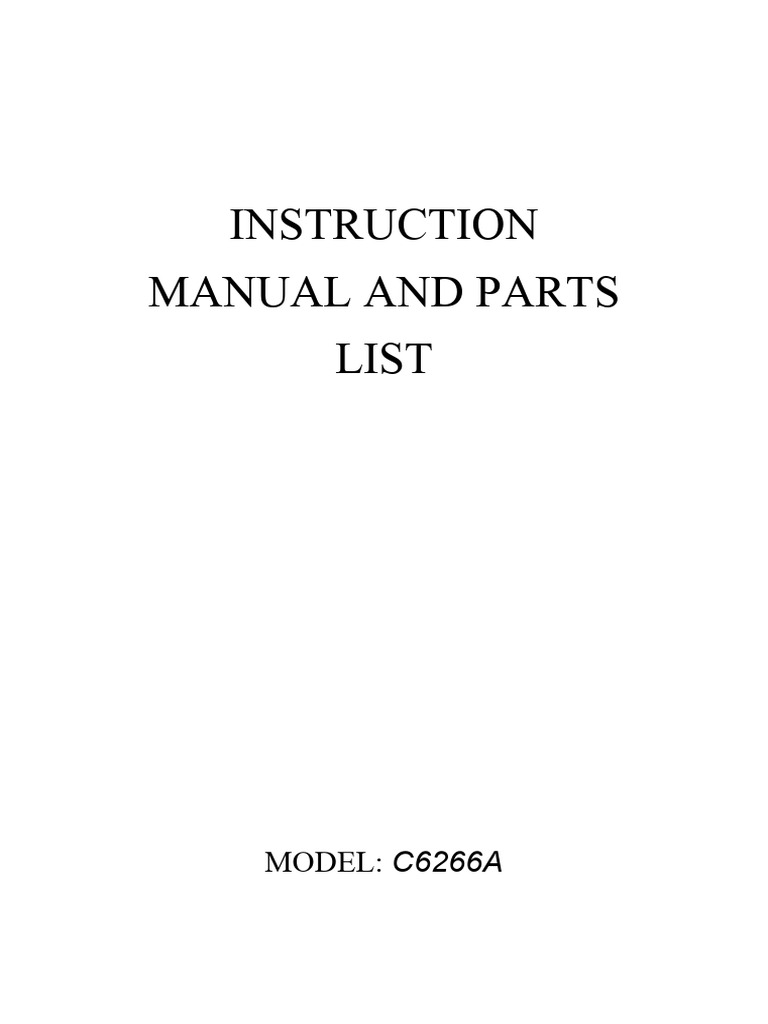 C6266A Lathe Operation Manual | PDF | Screw | Grinding (Abrasive Cutting)