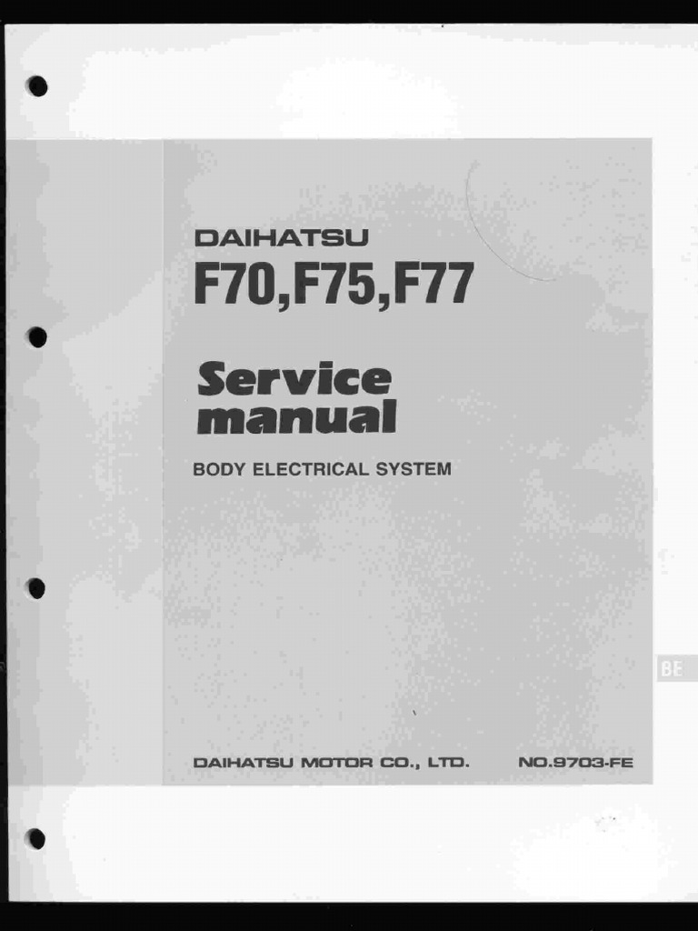 Body Electrical System | PDF