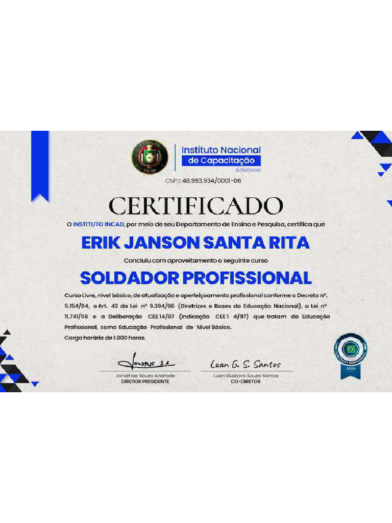 Certificado Soldador Pdf
