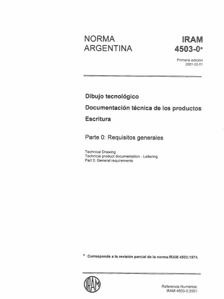 Iram 4503-0 y 1 | PDF