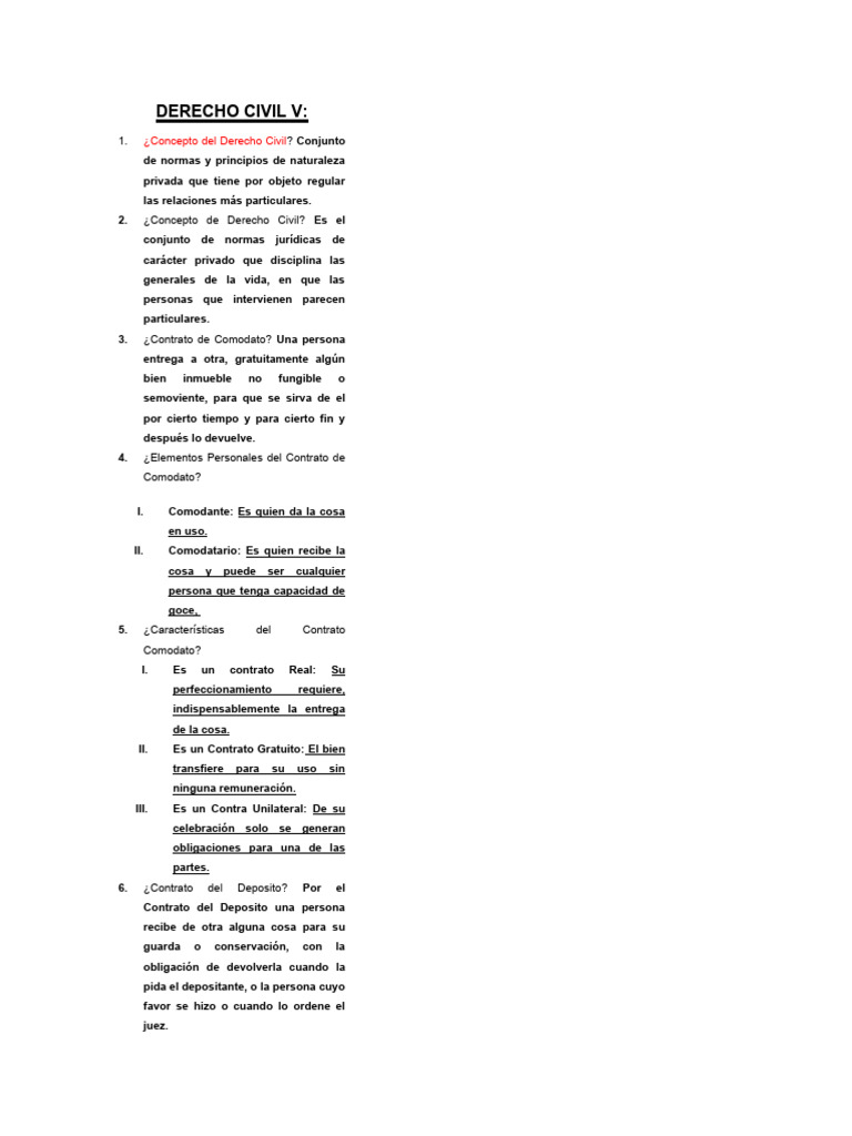 Contratos en Derecho Civil: Tipos y Características | PDF | Ley común