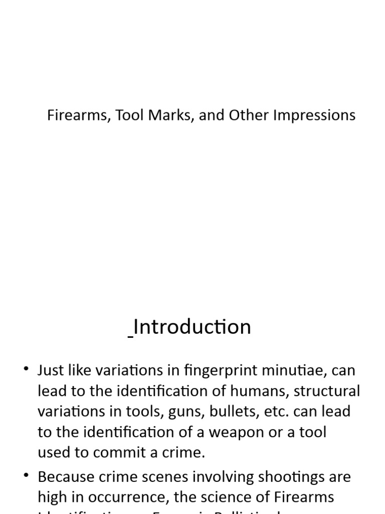 Forensic Ballistics and Tool Mark Analysis | PDF | Firearms | Gun Barrel