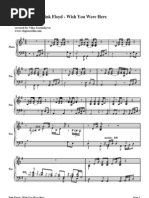 Download Pink Floyd - Wish You Were Here piano by Roberto Tso SN74235298 doc pdf
