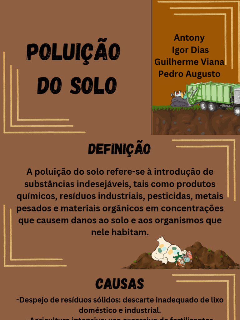 Causas e Consequências da Poluição do Solo | PDF | Casa e Jardim