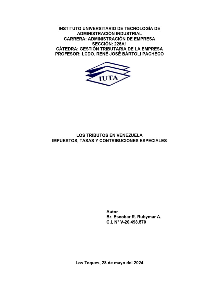 Primera 2024 II | PDF | Impuestos | Impuesto sobre la renta
