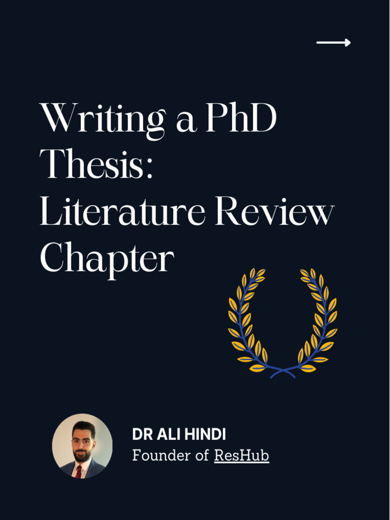 PHD Thesis Lit Review Chapter | PDF | Methodology | Literature Review