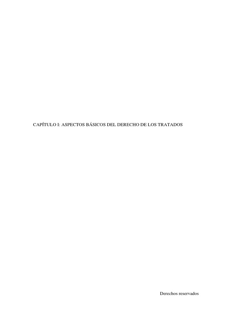 Introducción al Derecho de los Tratados | PDF | Convenio europeo de ...