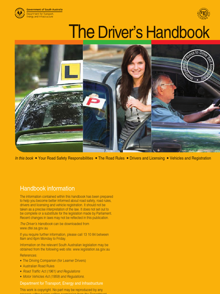 South Australian Driver's Handbook | PDF | Driving Under The Influence ...