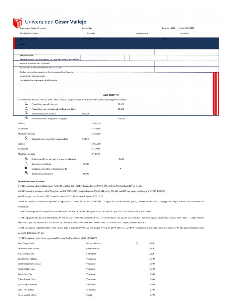 Examen Unidad Iii Pdf Bancario Contabilidad Financiera