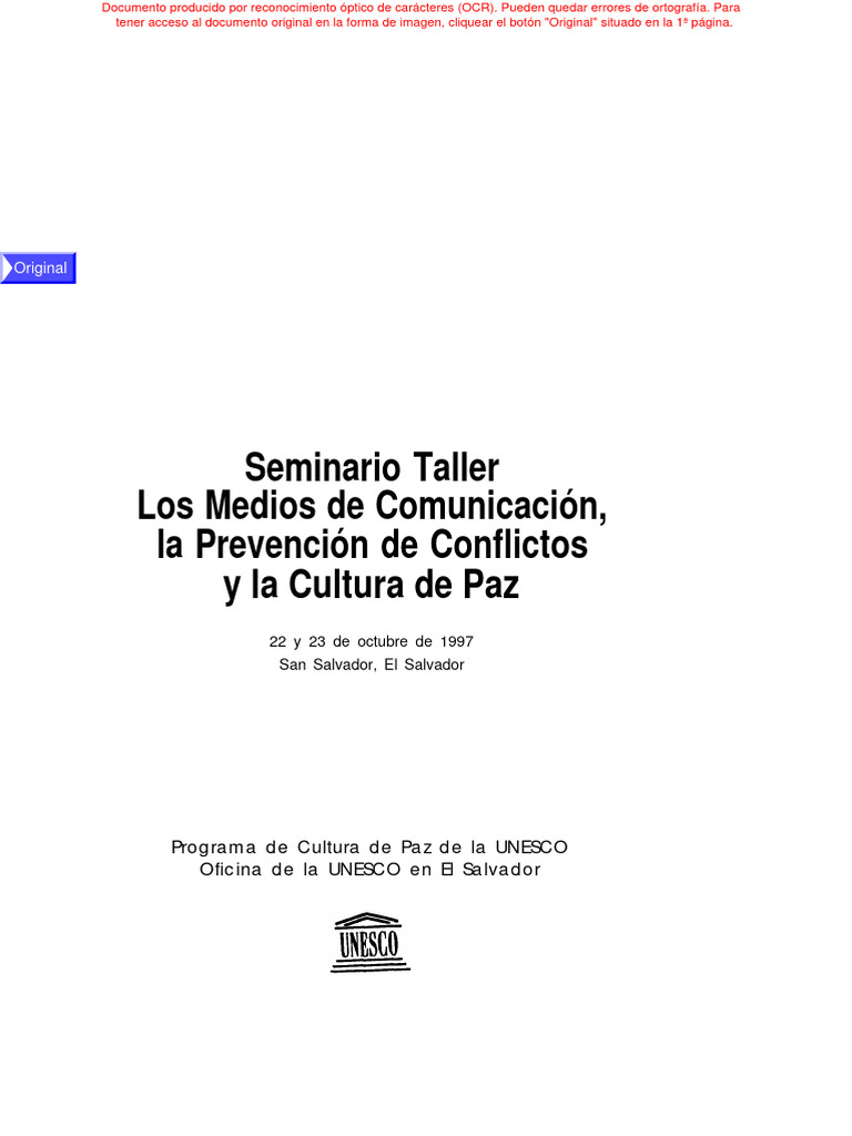 Medios, Conflictos y Cultura de Paz | PDF | Paz | Sociedad