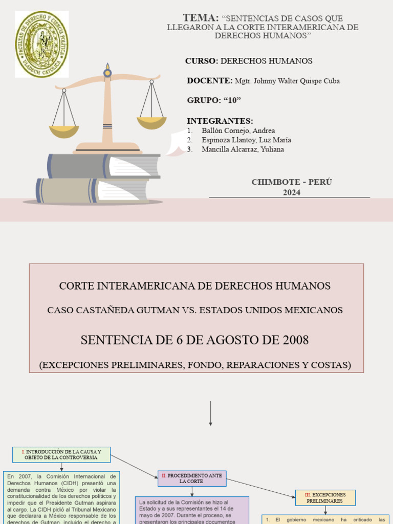 SENTENCIAS DE CASOS QUE LLEGARON A LA CORTE INTERAMERICANA DE DERECHOS