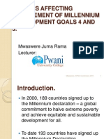 Factors Affecting Achievement of Millennium Development Goals 4 and 5