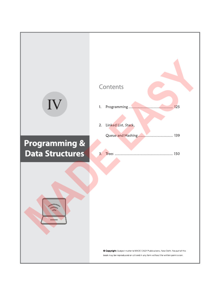 Data Structures Workbook - Made Easy - 2023 | PDF
