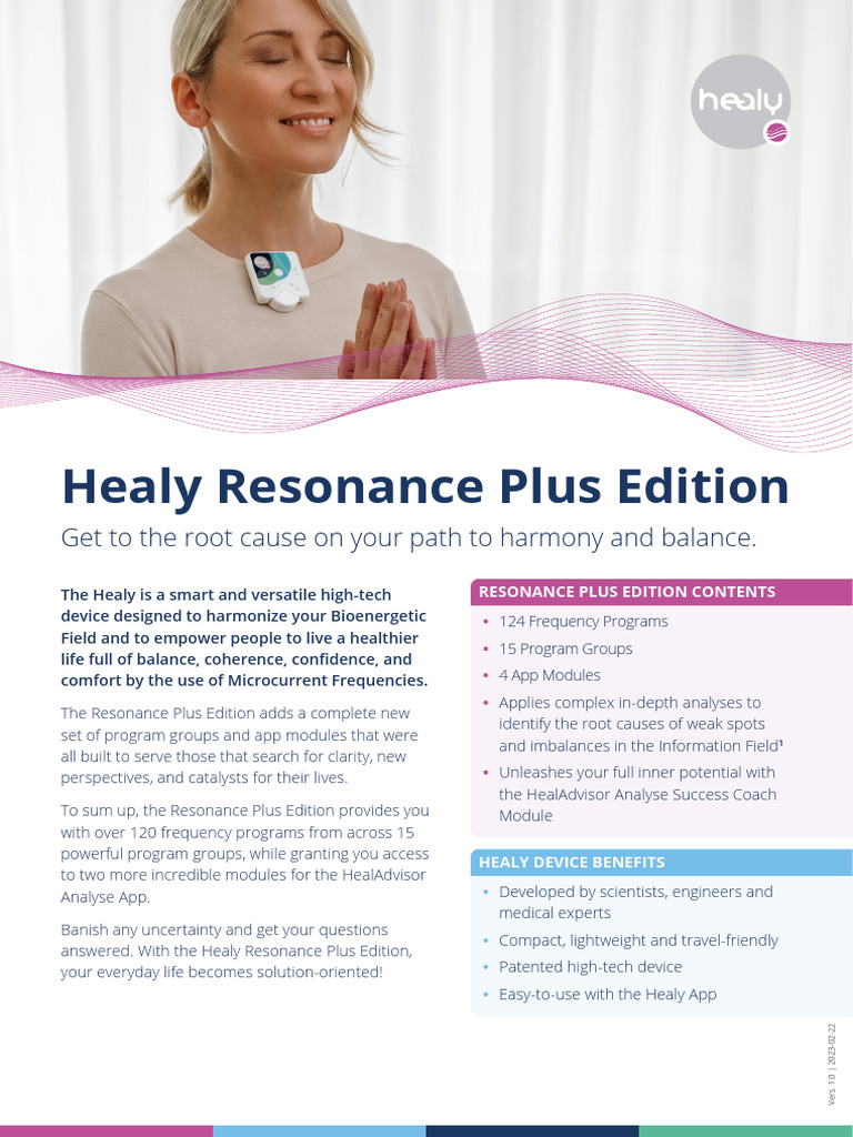 Healy Resonance Plus Edition Overview | PDF | Medical Diagnosis 