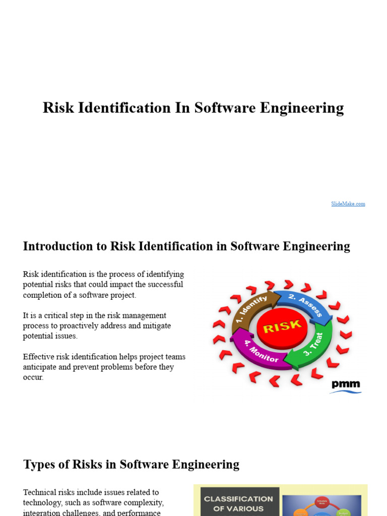 Risk Identification in Software Engineering | PDF | Risk | Risk Management